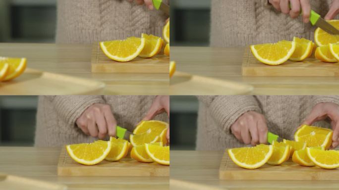 橙子 切水果 水果 果盘