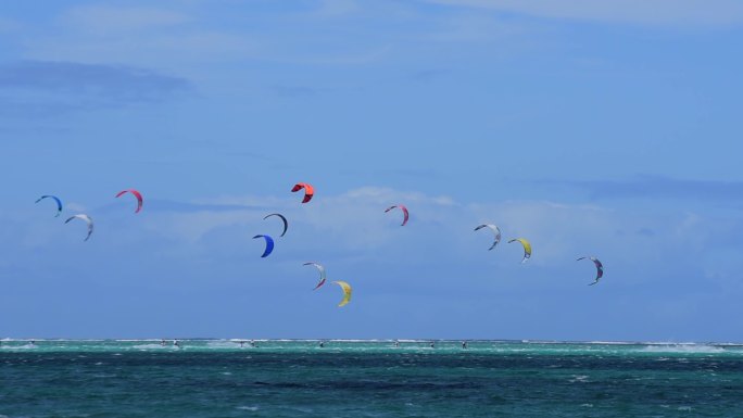海上风筝冲浪竞速比赛