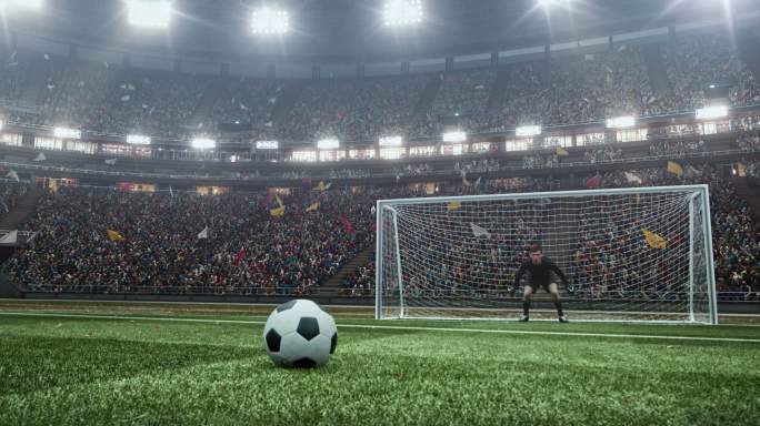 有守门员的足球比赛