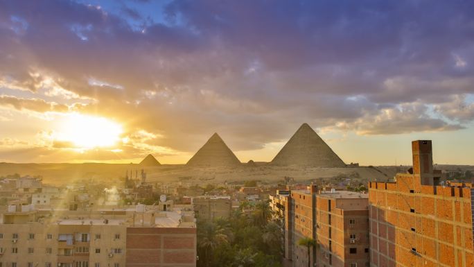 吉萨，埃及遗迹地标景点