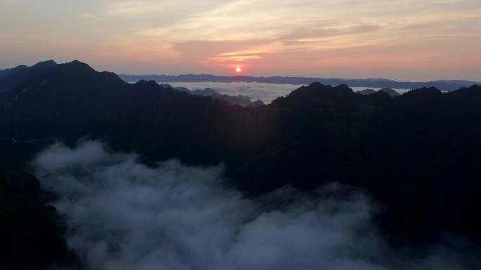 云海日出 意境画面 大气航拍