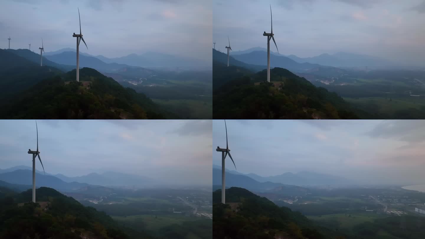 风车发电风车山风电场