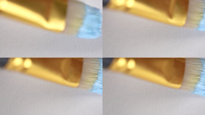 用丙烯酸漆绘制蓝色线条