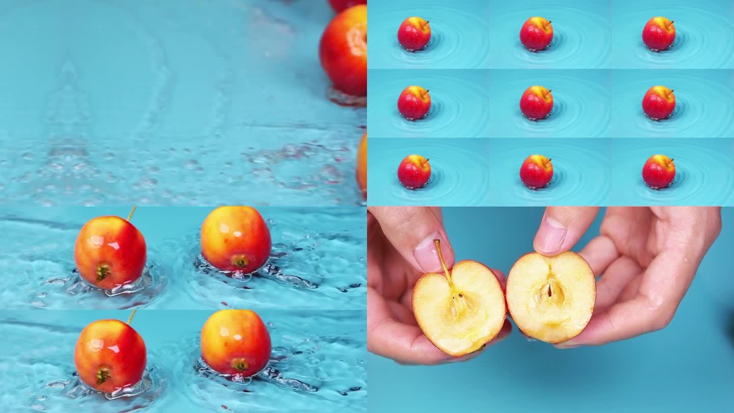 海棠果 水果创意视频