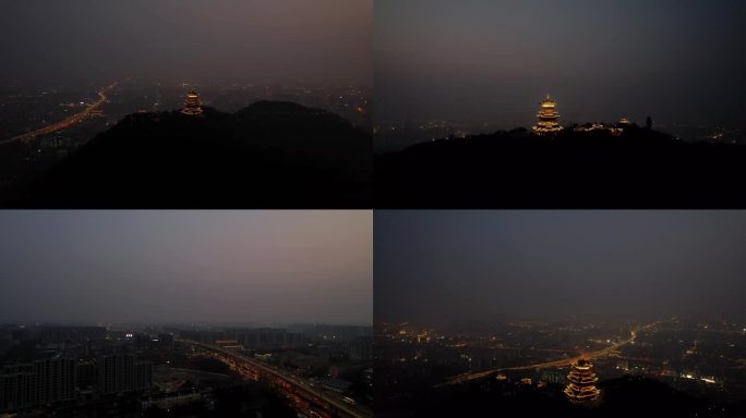 杭州城北地标夜景