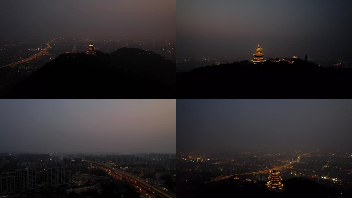 杭州城北地标夜景
