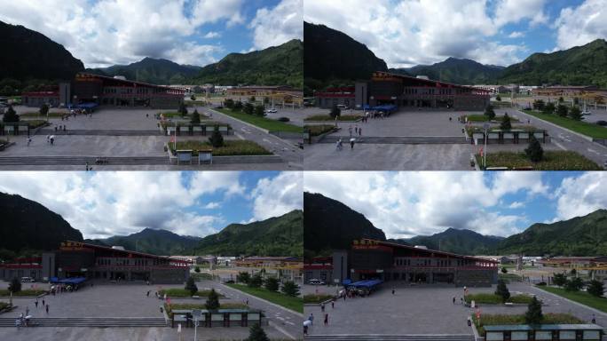 山西旅游忻州五台山游客4K航拍