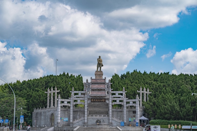 中山市孙文公园延时照片