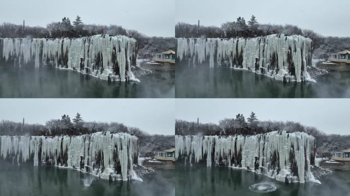 牡丹江镜泊湖吊水楼瀑布跳水