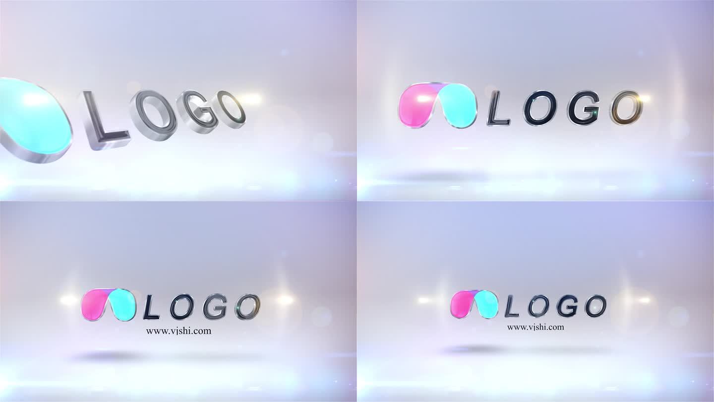 质感LOGO标题可替换动画2