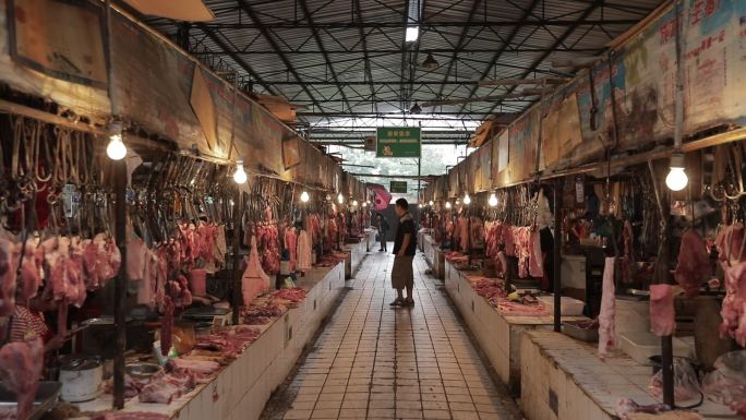 成都 菜市场 农贸市场 猪肉 8039
