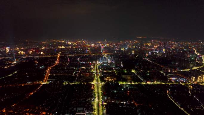 4K航拍云南昆明城市夜景6