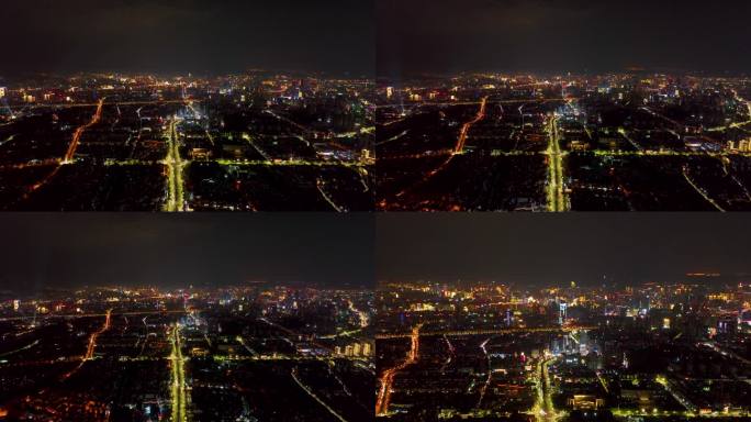 4K航拍云南昆明城市夜景6