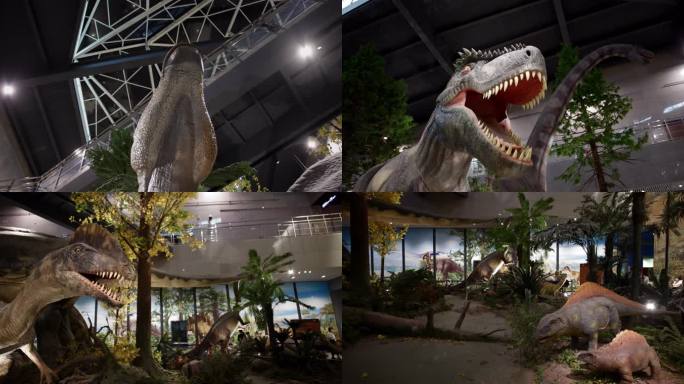 【8K】地质博物馆中的恐龙