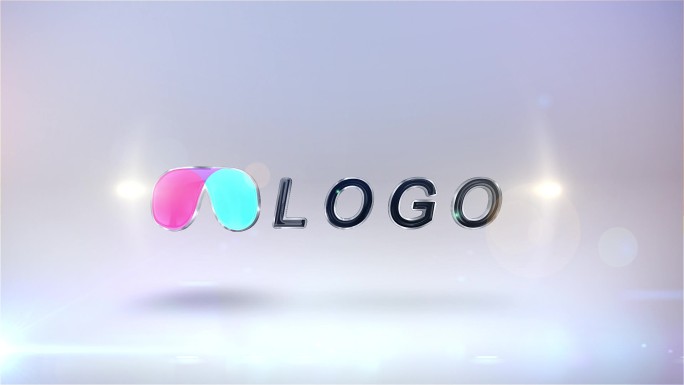质感LOGO标题可替换动画5