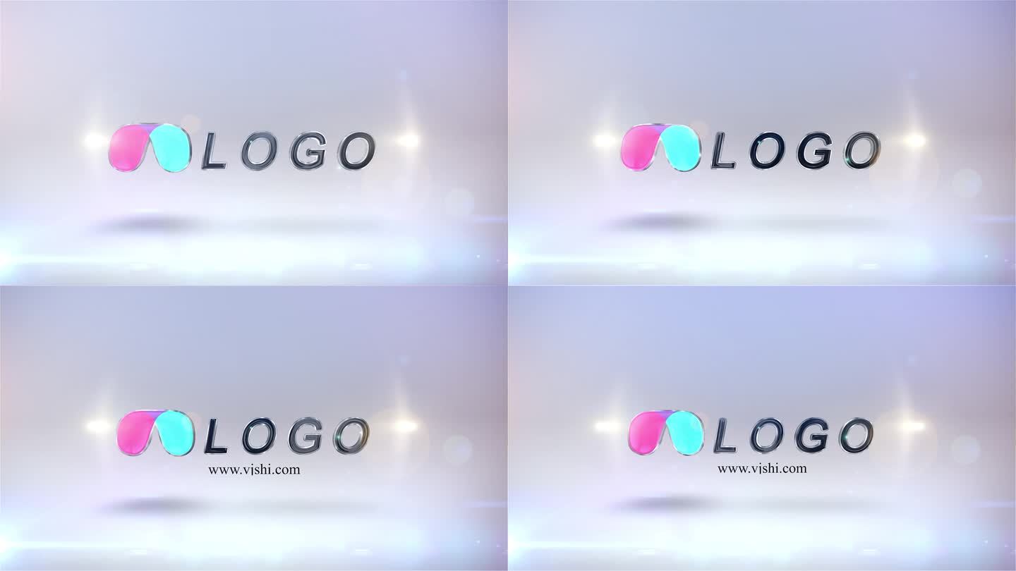 质感LOGO标题可替换动画5