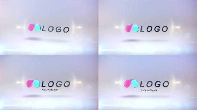 质感LOGO标题可替换动画6