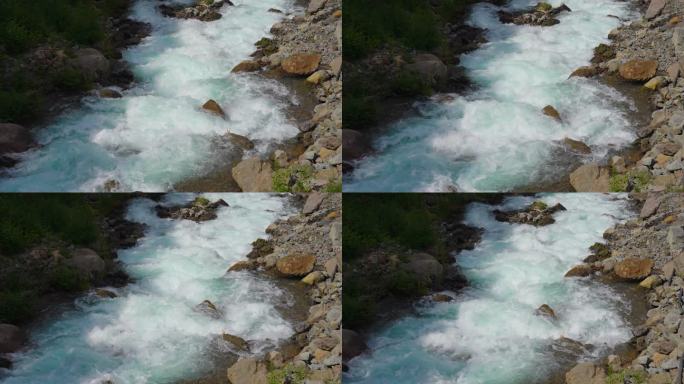 4k水流河流小溪小河流淌山泉水