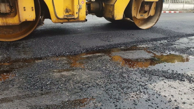 道路施工基建柏油路