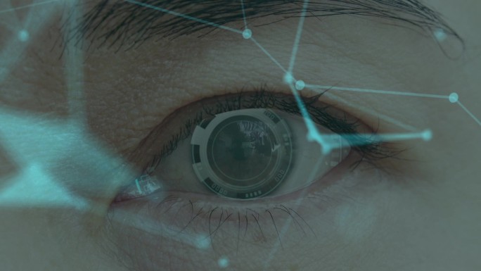 开启元宇宙之眼智能科技视网膜眼珠特写