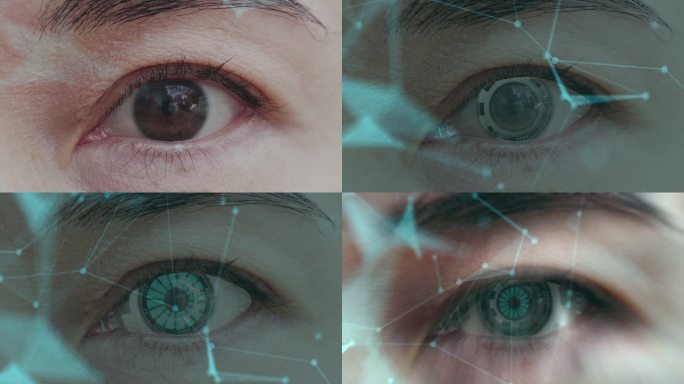 开启元宇宙之眼智能科技视网膜眼珠特写