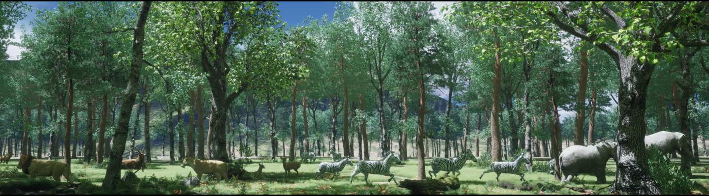 原创-实景虚拟森林-超长幕