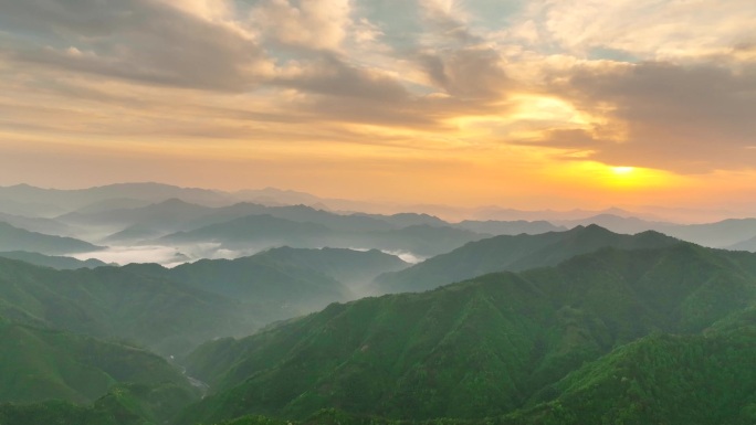 皖南 黄山 高山 云海 日出