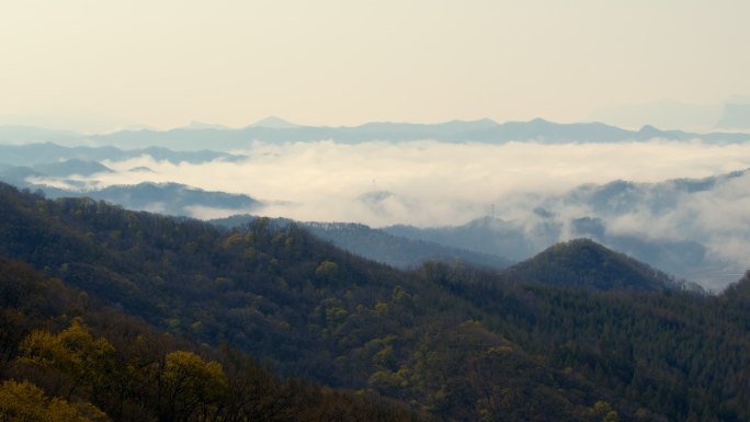 天女山 云海 山峦