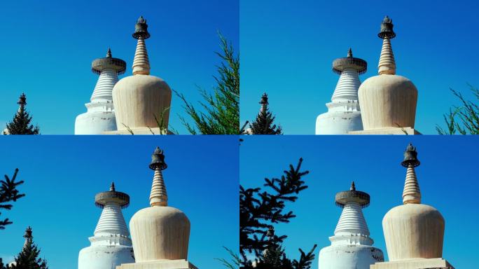白色的佛塔