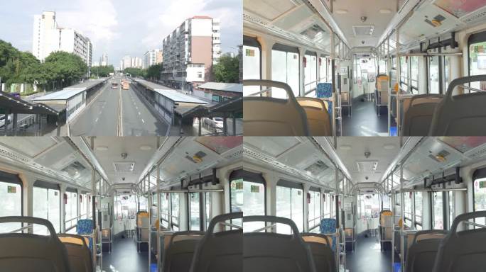 广州CBD繁华街道BRT快速公交