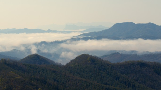 天女山 云海 山峦