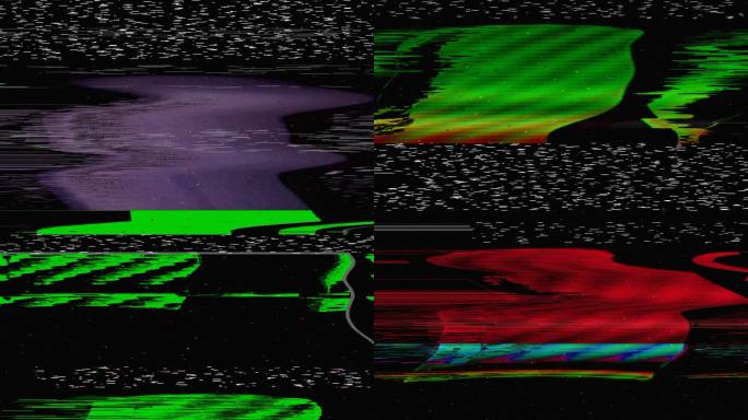 电视故障、静态噪声、失真信号问题、错误视频损坏、80年代复古风格