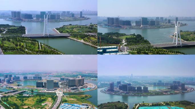 郑州金融岛4K航拍
