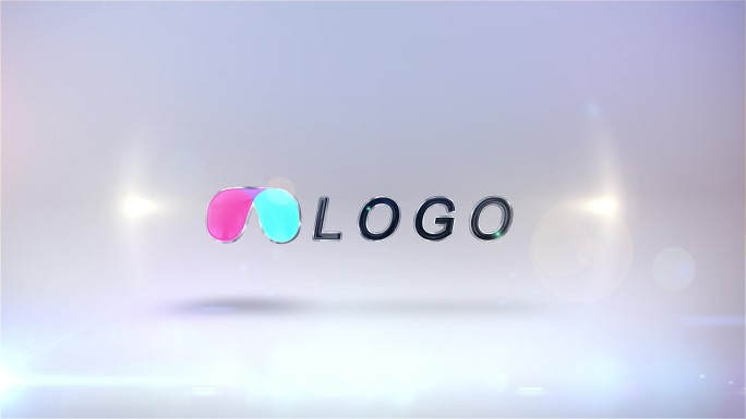 质感LOGO标题可替换动画3