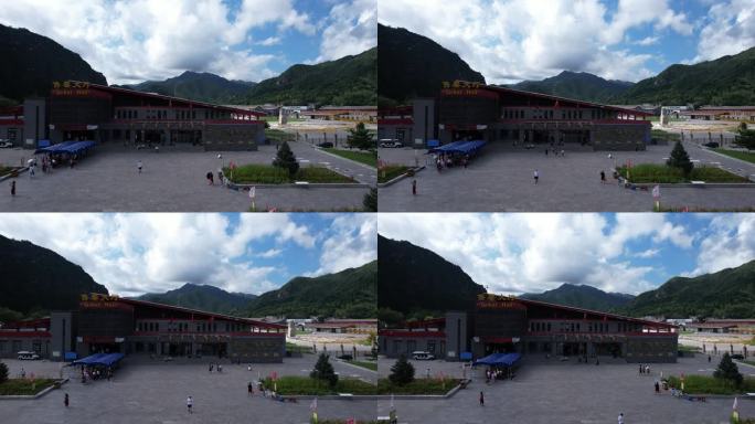 山西旅游忻州五台山游客接待中心4K航拍