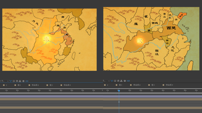 战国时期地图动画