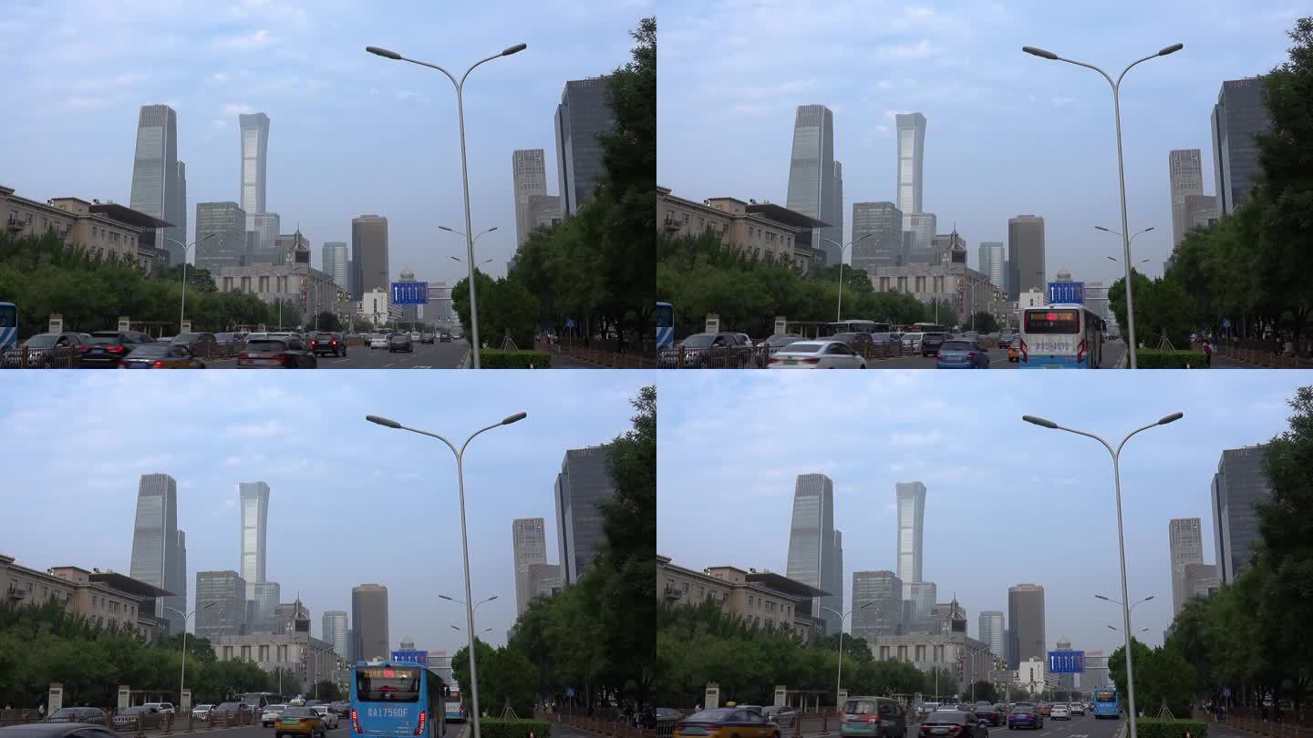 北京东长安街车流