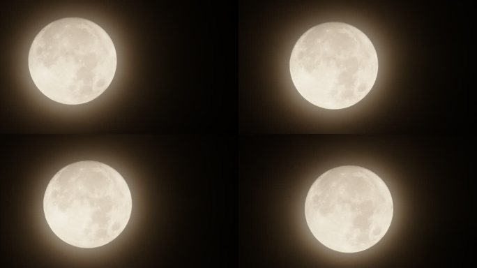 超级大月亮满月圆月【10bit延时】