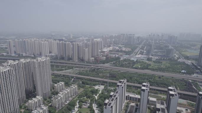 郑州滨河国际新城规划航拍