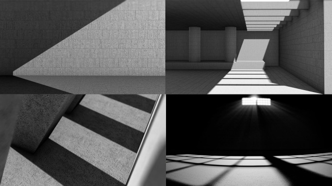 高级灰商业光影抽象空间概念创意视频素材