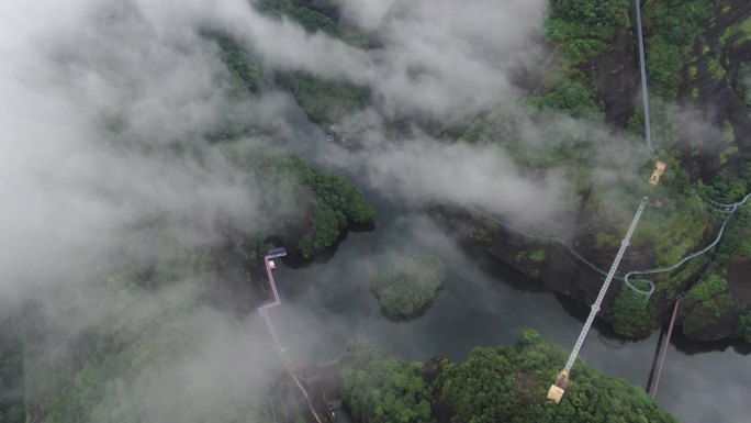 雨水节气风景山川云海绿色航拍