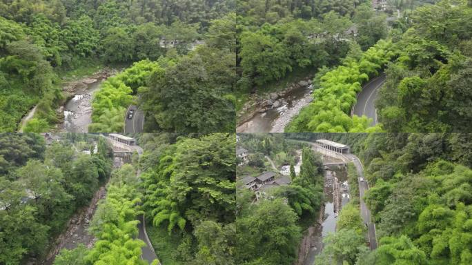 峨眉山石船旁公路