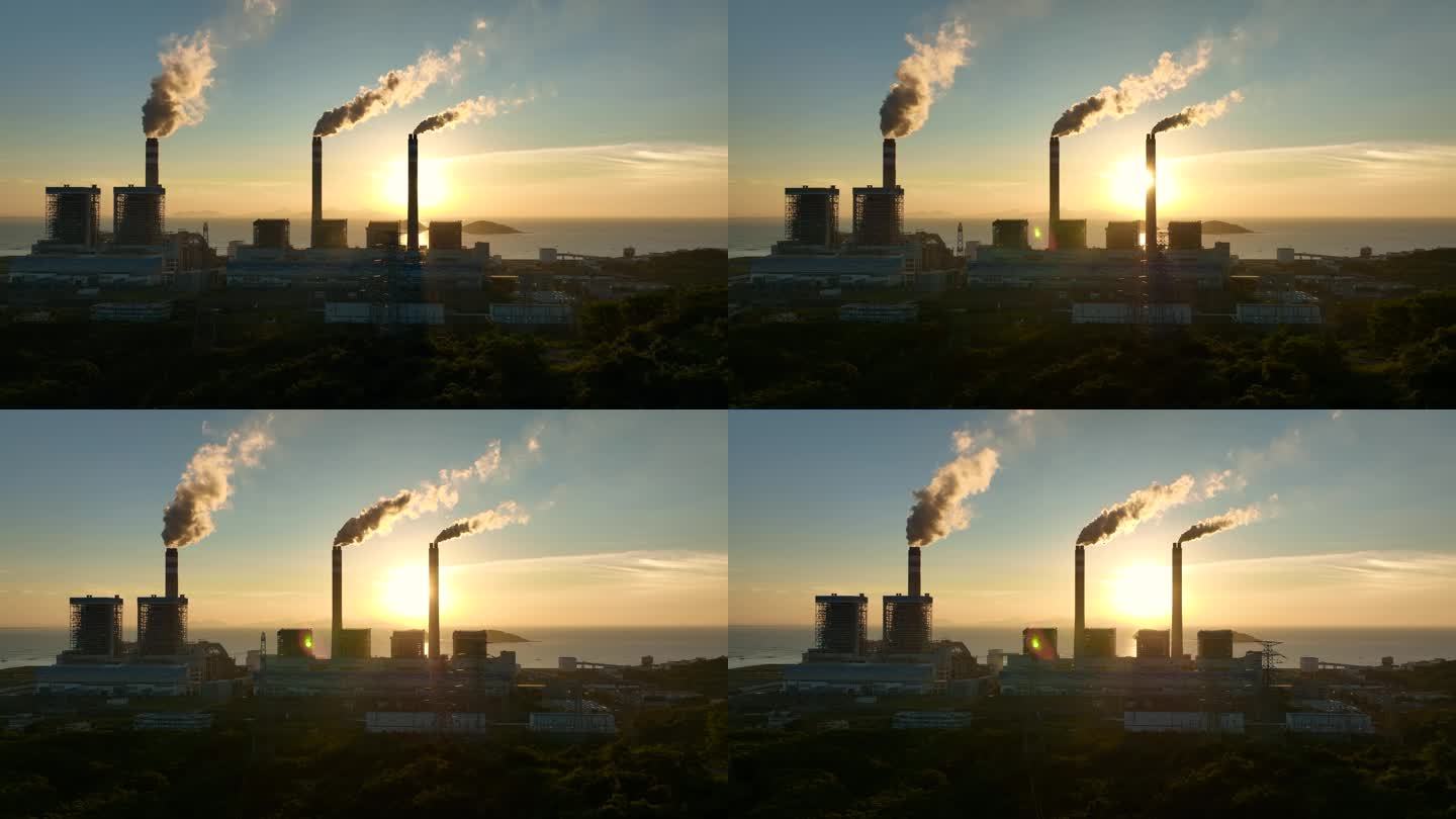 火力发电厂烟囱煤炭发电