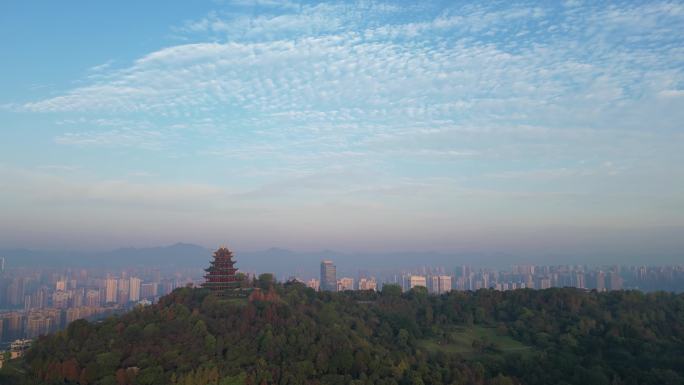 鸿恩寺日出航拍