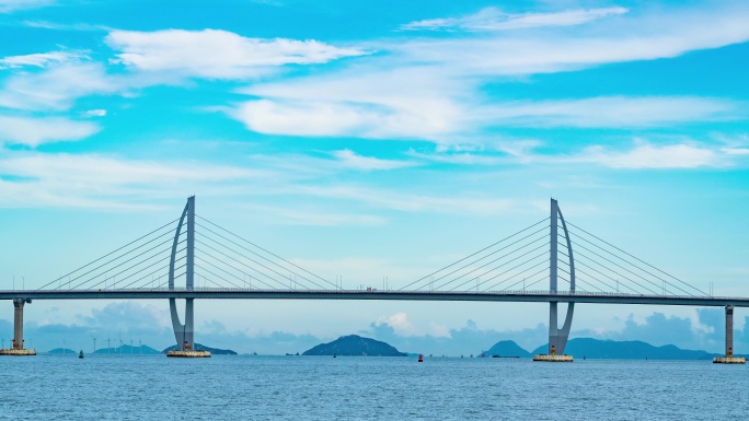 珠海市港珠澳大桥延时照片