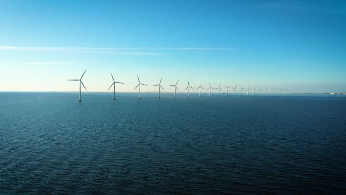 海上风力涡轮机碳达峰新能源日出