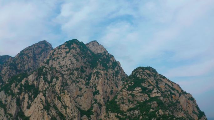 航拍登封嵩山少室山