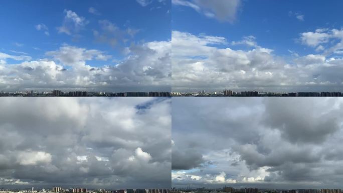 低压云层延时摄影凸显变幻的未来