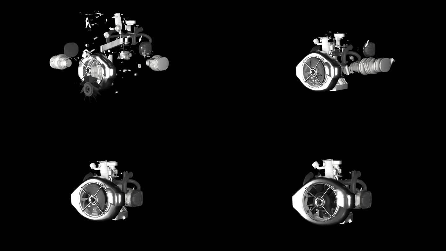 发动机三维展示