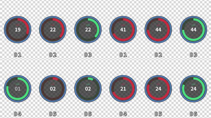 视频素材-码表计时03_共9种